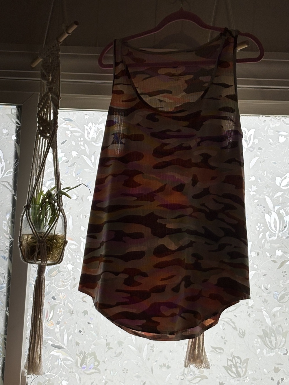 Women's Camouflage Tank Top Multi Color Size 2xl Sheer Mesh torrid